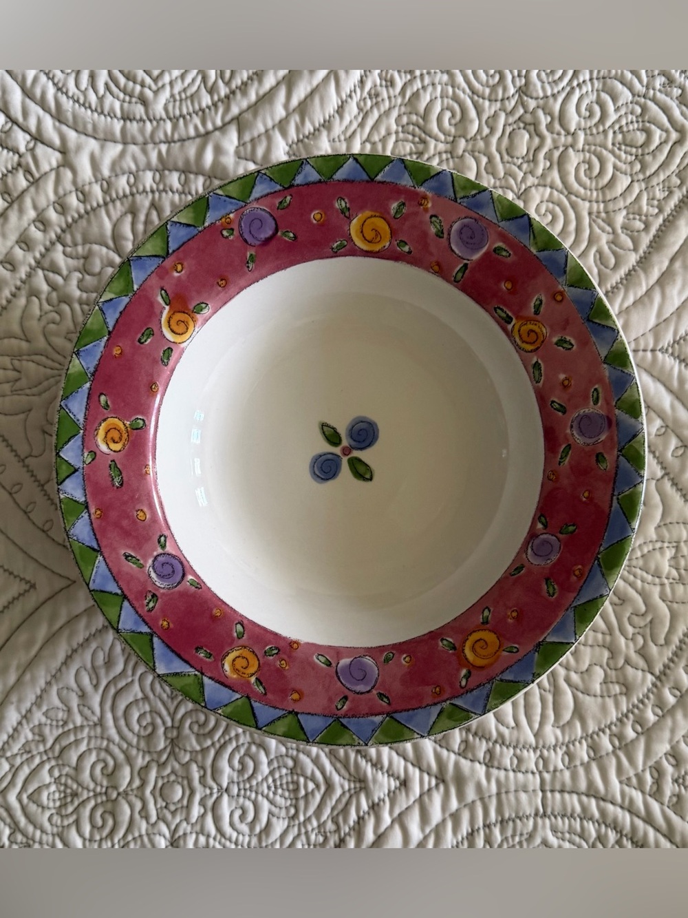 Sweet Shoppe by Sango #3025 “Cranberry Twirl” Soup/Salad/Dessert Bowl